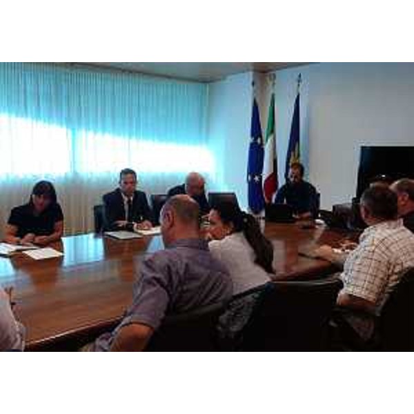 Debora Serracchiani (Presidente Regione Friuli Venezia Giulia) all'incontro tra sindacati e amministratori dell'Aeroporto del FVG - Ronchi dei Legionari (GO) - 19/07/2016
