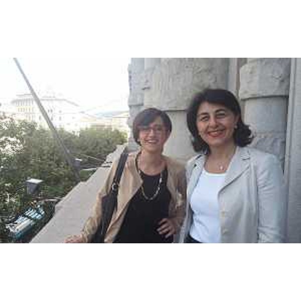 Gli assessori regionali Sara Vito (Ambiente ed Energia) e Mariagrazia Santoro (Infrastrutture e Territorio) visitano il Palazzo della Regione Friuli Venezia Giulia in via Carducci 6, alla consegna ufficiale dei lavori di manutenzione straordinaria - Trieste 27/07/2016