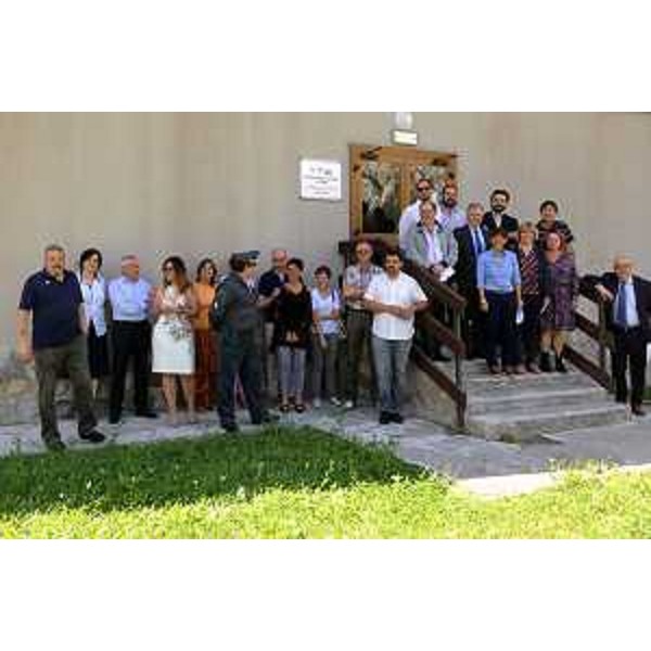 Debora Serracchiani (Presidente Regione Friuli Venezia Giulia) visita gli uffici della Dogana e dell'Autoporto, con Isabella De Monte (Parlamentare europea), Cristiano Shaurli (Assessore regionale Risorse agricole e forestali) e Ivan Buzzi (Sindaco Pontebba) - Pontebba 02/08/2016