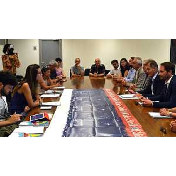 Cristiano Shaurli (Assessore regionale Risorse agricole e forestali) alla presentazione di "Calici di Stelle 2016" - Udine 03/08/2016 (Foto Picasa)