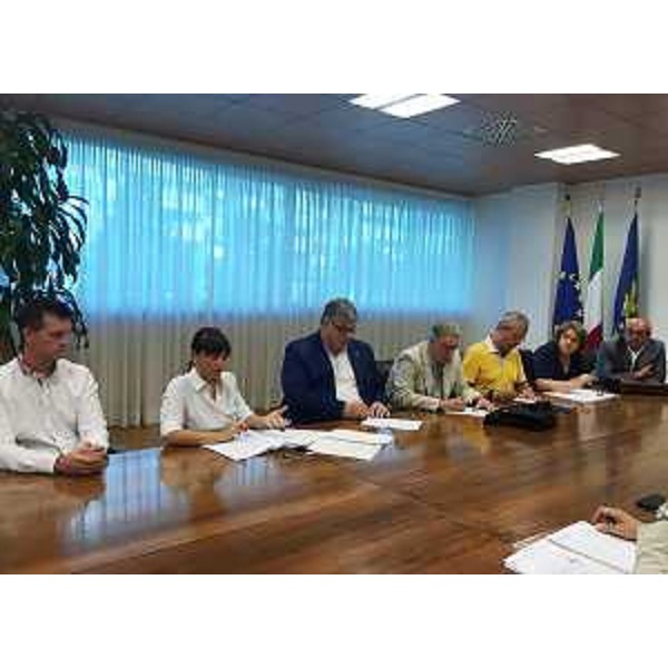 Debora Serracchiani (Presidente Regione Friuli Venezia Giulia) all'incontro con il Coordinamento della logistica e dei trasporti, nella sede della Regione - Udine 04/08/2016