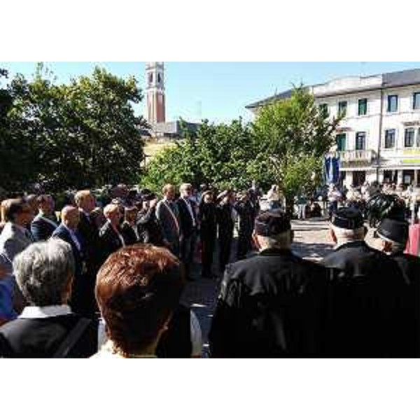 Celebrazioni del sessantesimo anniversario della tragedia di Marcinelle (Belgio), presente Debora Serracchiani (Presidente Regione Friuli Venezia Giulia) - Azzano Decimo 07/08/2016