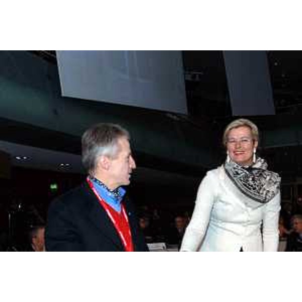 Riccardo Illy (Presidente Regione Friuli Venezia Giulia) e Ursula Plassnik (Ministro Esteri Austria) (Salisburgo, 27/01/06)