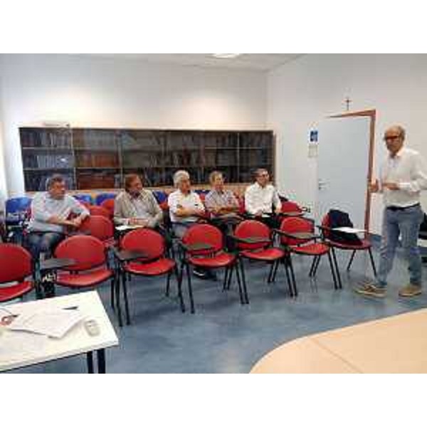 Giorgio Simon (Direttore AAS 5), Sergio Bolzonello (vicepresidente e assessore regionale Attività produttive), Roberto Spaziante (referente su progettazione ospedale), Siro Carniello (responsabile attività territoriali), Roberto Orlich (coordinatore attività socio sanitaria) e Lucio Bomben (dipartimento di prevenzione) – Pordenone 19/08/2016