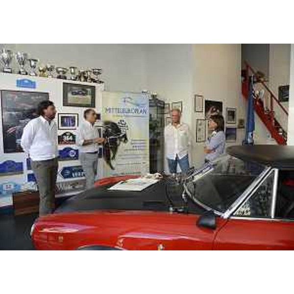 Emiliano Edera (Consigliere regionale), Riccardo Novacco (Marketing Mitteleuropean Race / Competizione di Regolarità Classica per Vetture Storiche), Maurizio De Marco (Sezione sportiva Mitteleuropean Race) e Debora Serracchiani (Presidente Regione Friuli Venezia Giulia) - Trieste 23/08/2016