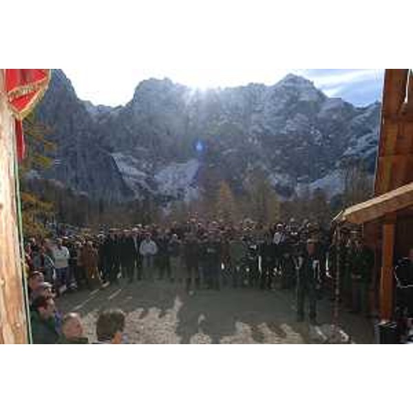 Riccardo Illy (Presidente Regione Friuli Venezia Giulia) all'inaugurazione del Rifugio Zacchi nel Parco di Fusine. (Tarvisio 29/10/07)