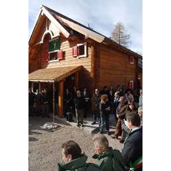 Riccardo Illy (Presidente Regione Friuli Venezia Giulia) all'inaugurazione del Rifugio Zacchi nel Parco di Fusine. (Tarvisio 29/10/07)