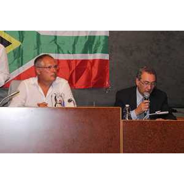 Paolo Urbani (Sindaco Gemona) e Sergio Bolzonello (Vicepresidente Regione Friuli Venezia Giulia) - Gemona del Friuli 25/08/2016 (Foto © Emiliano Foramitti)