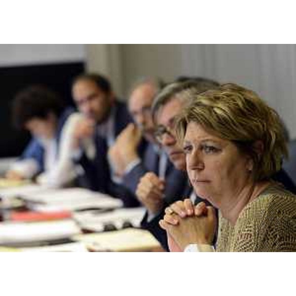 Maria Sandra Telesca (Assessore regionale Salute, Integrazione socio-sanitaria, Politiche sociali e Famiglia) durante la riunione della Giunta del Friuli Venezia Giulia - Trieste 26/08/2016