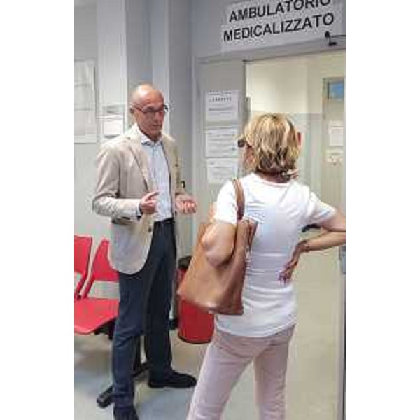Giovanni Pilati (Direttore generale AAS n. 2) e Maria Sandra Telesca (Assessore regionale Salute) visitano il Distretto sanitario dell'Azienda per l'Assistenza Sanitaria (AAS) n. 2 Bassa Friulana - Isontina - Grado 29/08/2016