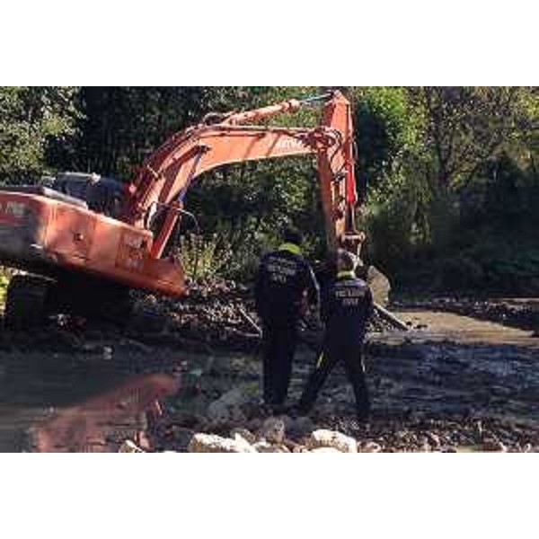 Lavori di realizzazione di una viabilità alternativa conseguente all'inagibilità del ponte a Tre Occhi in comune di Amatrice (RI) - 29/08/2016