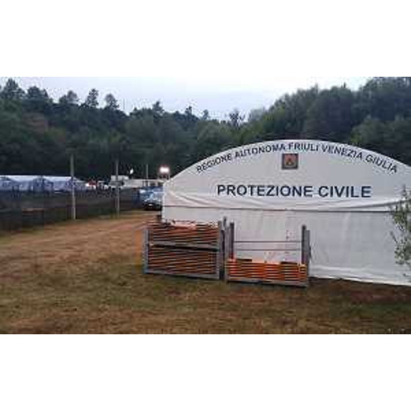 Campo della Protezione civile del Friuli Venezia Giulia - Amatrice (Rieti) 30/08/2016