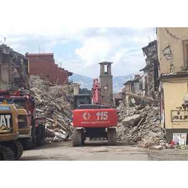 Il centro di Amatrice (Rieti) - 31/08/2016