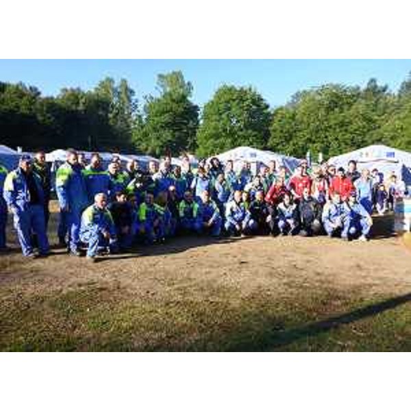 Volontari al Campo della Protezione civile del Friuli Venezia Giulia - Amatrice (Rieti) 02/09/2016