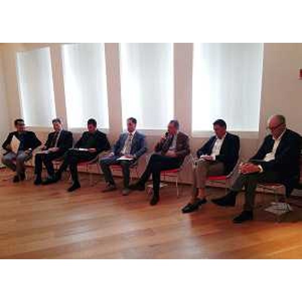 Sergio Bolzonello (Vicepresidente Regione FVG e assessore Attività produttive, Turismo e Cooperazione) alla conferenza stampa di presentazione della mostra "Elettrodomesticità. Design e innovazione nel Nord-Est da Zanussi a Electrolux" - Pordenone 06/09/2016