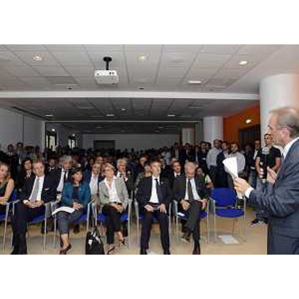 Mario Tubertini (Direttore generale CRO Aviano) interviene all'inaugurazione del Campus del Centro di Riferimento Oncologico (CRO) - Aviano 09/09/2016
