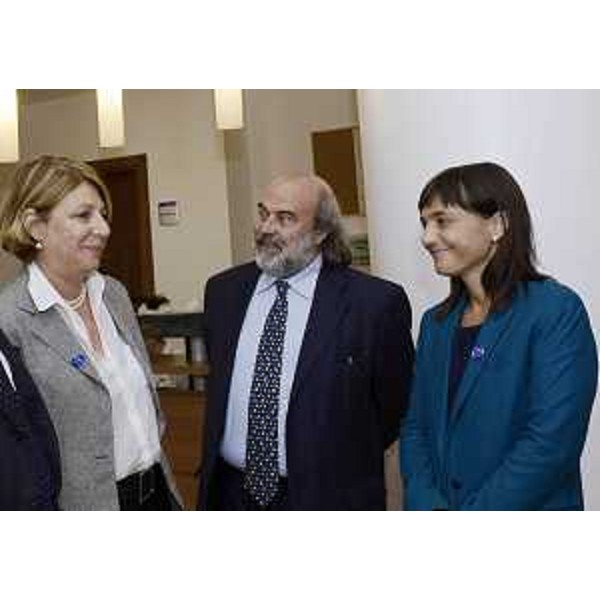 Maria Sandra Telesca (Assessore regionale Salute, Integrazione socio-sanitaria, Politiche sociali e Famiglia) e Debora Serracchiani (Presidente Regione Friuli Venezia Giulia) all'inaugurazione del Campus del Centro di Riferimento Oncologico (CRO) - Aviano 09/09/2016