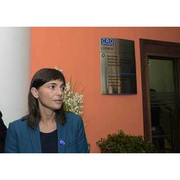 Debora Serracchiani (Presidente Regione Friuli Venezia Giulia) all'inaugurazione del Campus del Centro di Riferimento Oncologico (CRO) - Aviano 09/09/2016