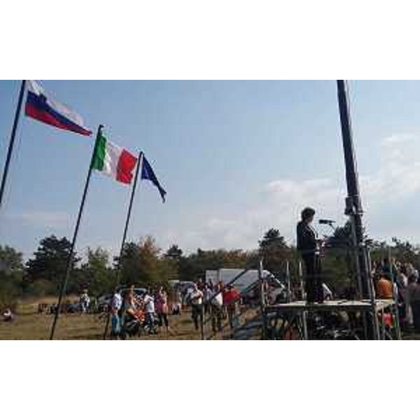 Loredana Panariti (Assessore regionale Lavoro, Formazione, Istruzione, Pari Opportunità, Politiche giovanili, Ricerca e Università) alla cerimonia di commemorazione in ricordo dei quattro antifascisti sloveni condannati a morte nel settembre del 1930 dal Tribunale speciale per la difesa dello Stato - Basovizza (TS) 11/09/2016