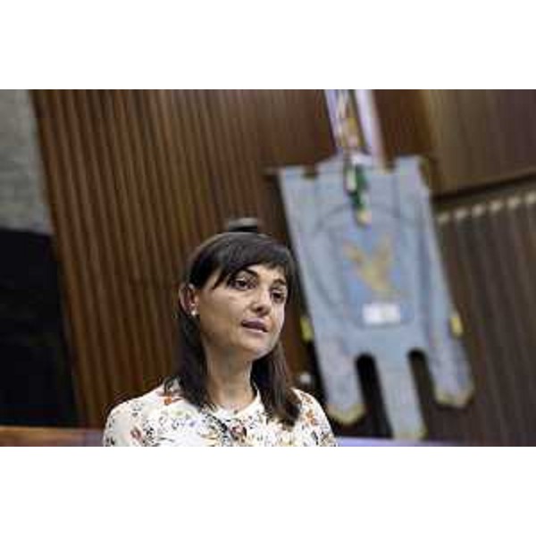 Debora Serracchiani (Presidente Regione Friuli Venezia Giulia) nell'Aula del Cosiglio regionale - Trieste 13/09/2016