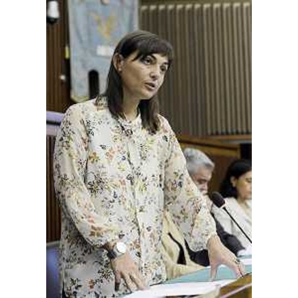 Debora Serracchiani (Presidente Regione Friuli Venezia Giulia) nell'Aula del Cosiglio regionale - Trieste 13/09/2016