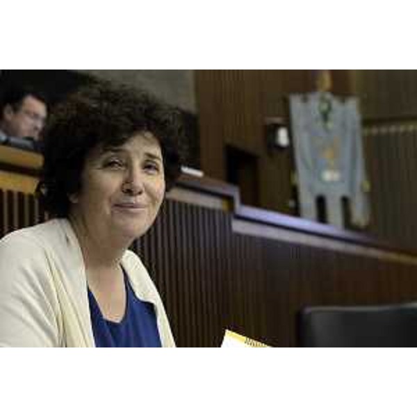 Loredana Panariti (Assessore regionale Lavoro, Formazione, Istruzione, Pari Opportunità, Politiche giovanili, Ricerca e Università) nell'Aula del Cosiglio regionale - Trieste 13/09/2016