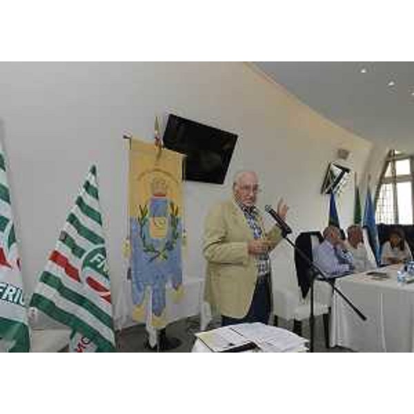 Roberto Dominici (Già assessore regionale Ricostruzione) al convegno "Dalla fine della speranza all'inizio del futuro" organizzato alla Terrazza Mare dalla Federazione Nazionale Pensionati FNP CISL FVG - Lignano Sabbiadoro 15/09/2016