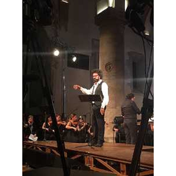 Simone Cristicchi porta in scena il suo spettacolo "Orcolat '76", in prima nazionale nel Duomo di Santa Maria Assunta - Gemona del Friuli 15/09/2016