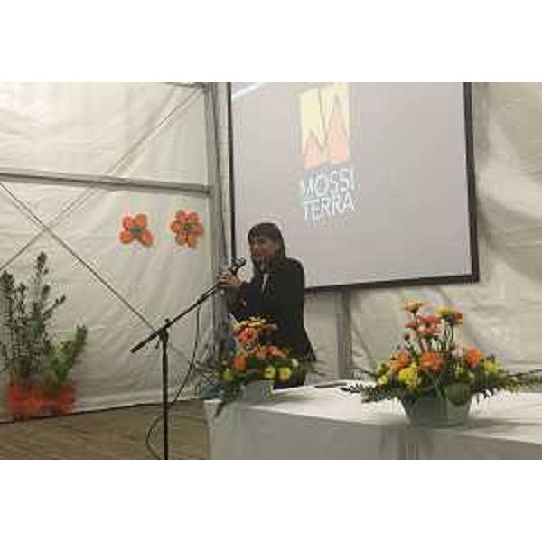 Debora Serracchiani (Presidente Regione Friuli Venezia Giulia) alla presentazione del video "Mossi dalla Terra" per il 40° anniversario del terremoto del Friuli - Cavazzo 15/09/2016