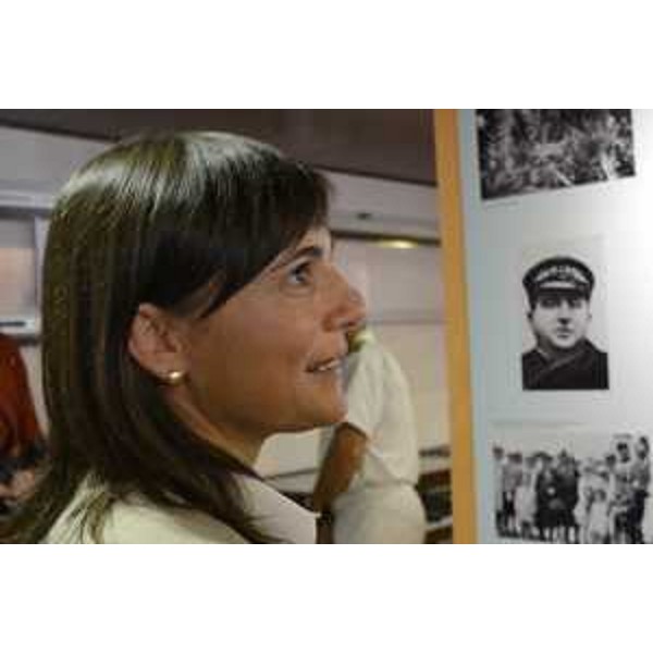 Debora Serracchiani (Presidente Regione Friuli Venezia Giulia) all'inaugurazione della mostra su Nazario Sauro (Capodistria 20 settembre 1880- Pola 10 agosto 1916), patriota irredentista istriano insignito della Medaglia d'Oro al Valor militare, in Consiglio regionale - Trieste 20/09/2016