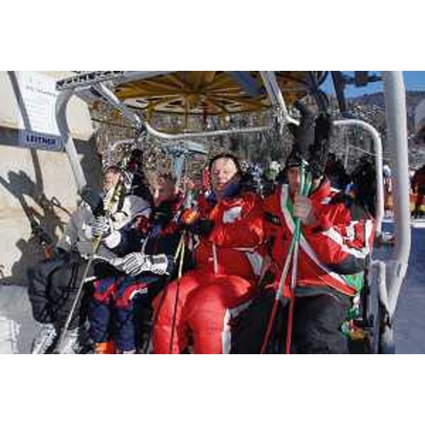 Riccardo Illy (Presidente Regione Friuli Venezia Giulia) all'inaugurazione della nuova seggiovia di Tarvisio (Tarvisio, 14/01/06)