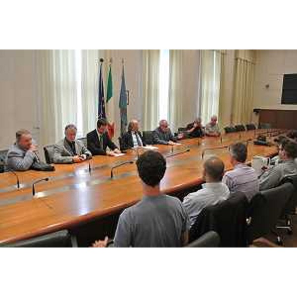Incontro sulle attività di gestione del patrimonio forestale tra responsabili dei corpi forestali delle Regioni a statuto speciale (Friuli Venezia Giulia, Valle d'Aosta, Sicilia e Sardegna) e delle Province autonome di Trento e Bolzano, presente Roberto Finardi (Direttore generale Regione FVG) - Trieste 20/09/2016