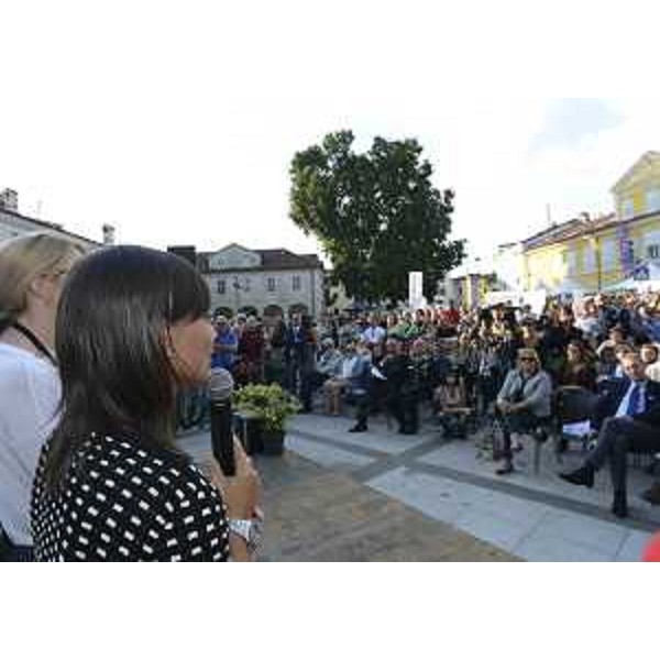 Debora Serracchiani (Presidente Regione Friuli Venezia Giulia) all'inaugurazione della XIII edizione di "Gusti di Frontiera" - Gorizia 22/09/2016