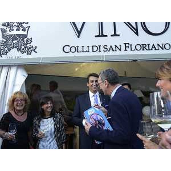 Debora Serracchiani (Presidente Regione Friuli Venezia Giulia) e Sergio Bolzonello (Vicepresidente Regione FVG e assessore Attività produttive, Turismo e Cooperazione) all'inaugurazione della XIII edizione di "Gusti di Frontiera" - Gorizia 22/09/2016