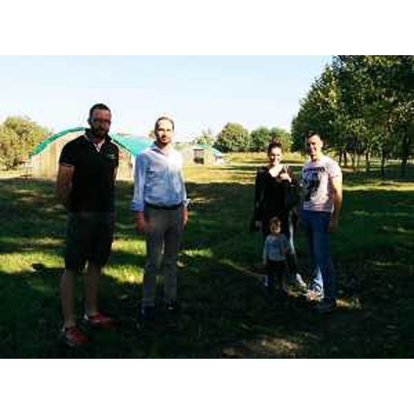 Cristiano Shaurli (Assessore regionale Risorse agricole e forestali) alla Società agricola Famiglia Cinello - Flambro di Talmassons 25/09/2016