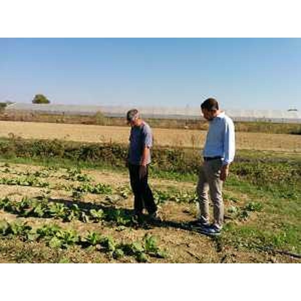 Cristiano Shaurli (Assessore regionale Risorse agricole e forestali) nella fattoria di Andrea Pitton - Rivarotta 25/09/2016