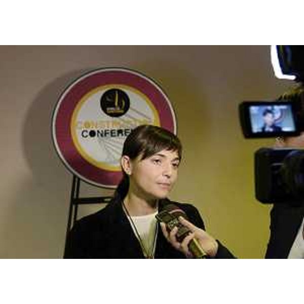 Debora Serracchiani (Presidente Regione Friuli Venezia Giulia) alla Construction Conference 2016 - Udine 23/09/2016