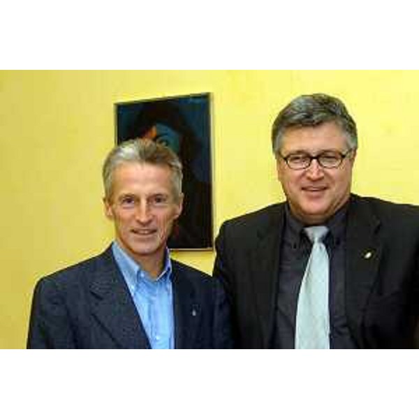 Riccardo Illy (Presidente Regione Friuli Venezia Giulia) ed Alberto Felice De Toni (Presidente dell'Agenzia per la Montagna) (Udine, 13/01/06)