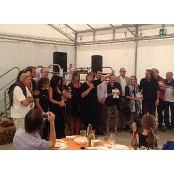 Gianni Torrenti (Assessore regionale Cultura, Sport e Solidarietà) alla prima edizione del Premio internazionale riservato alla Land Art - Muzzana del Turgnano 25/09/2016