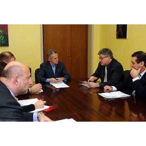 Riccardo Illy (Presidente Regione Friuli Venezia Giulia) ed Alberto Felice De Toni (Presidente dell'Agenzia per la Montagna) (Udine, 13/01/06)