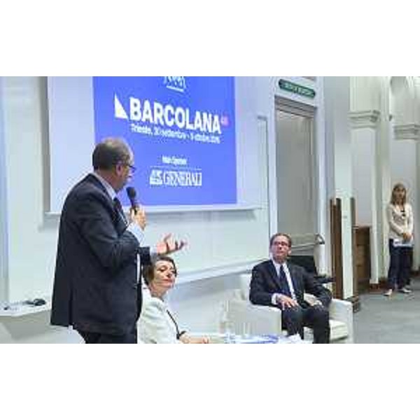 Gianni Torrenti (Assessore regionale Cultura, Sport e Solidarietà) alla presentazione della XXXXVIII Barcolana (Trieste 30/09-09/10 2016), nella sede delle Generali - Trieste 29/09/2016
