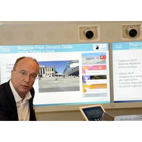 Agostino Santoni (Amministratore delegato Cisco Italia) all'incontro sulla road map della piattaforma #digitaliani Friuli Venezia Giulia - Trieste 29/09/2016