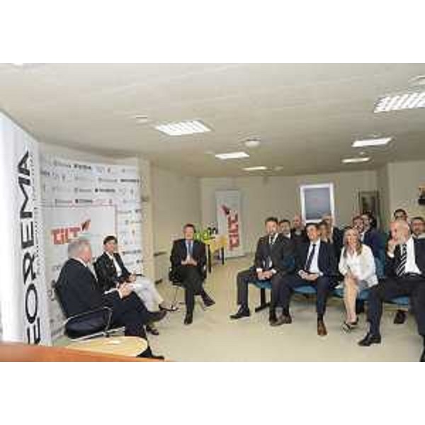 Debora Serracchiani (Presidente Regione Friuli Venezia Giulia) durante la visita alla Società Teorema Incubation Lab Trieste (TILT) - Trieste 29/09/2016