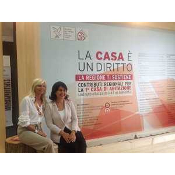 Luisa De Marco (Presidente Udine e Gorizia Fiere) e Mariagrazia Santoro (Assessore regionale Infrastrutture e Territorio) all'inagurazione di Casa Moderna - Fiera di Udine 01/10/2016