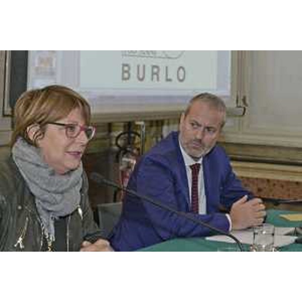 Maria Sandra Telesca (Assessore regionale Salute, Integrazione socio-sanitaria, Politiche sociali e Famiglia) e Alberto Zanobini (Direttore generale Ospedale Meyer Firenze) all'incontro "Burlo 160: riflessioni sulla pediatria di ieri, oggi e domani", per il 160° compleanno dell'IRCCS Burlo Garofolo - Trieste 10/10/2016