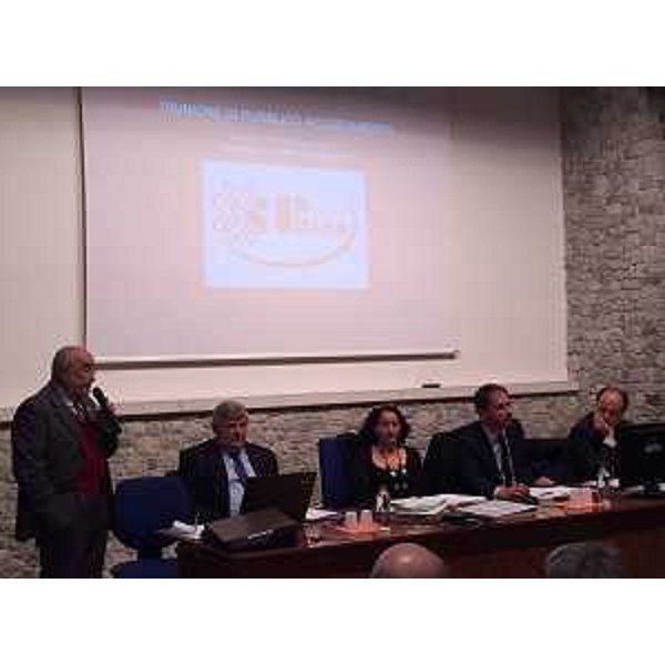 Cristiano Shaurli (Assessore regionale Risorse agricole e forestali) alla pubblica audizione per il riconoscimento della denominazione IGP della Pitina - Maniago 12/10/2016
