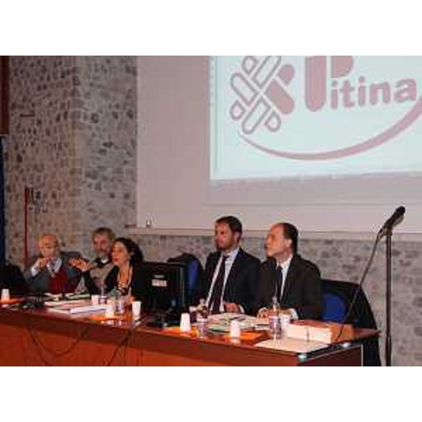 Cristiano Shaurli (Assessore regionale Risorse agricole e forestali) alla pubblica audizione per il riconoscimento della denominazione IGP della Pitina - Maniago 12/10/2016 (Foto Lis Aganis Ecomuseo Dolomiti Friulane)