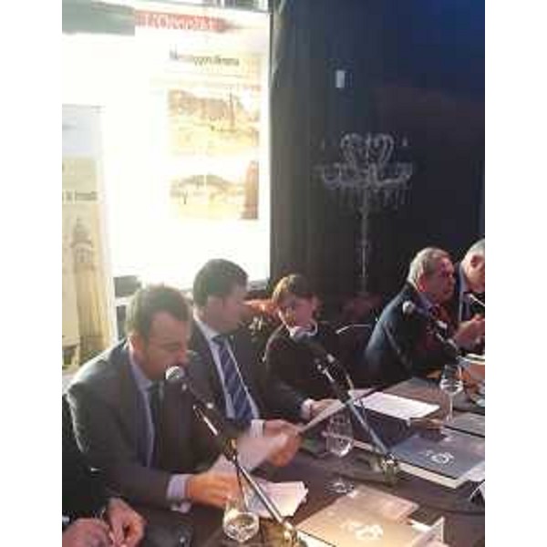 Franco Iacop (Presidente Consiglio regionale) e Debora Serracchiani (Presidente Regione Friuli Venezia Giulia) nel corso delle commemorazioni del terremoto del Friuli nell'ambito della Settimana europea delle Città e delle Regioni - Bruxelles 13/10/2016