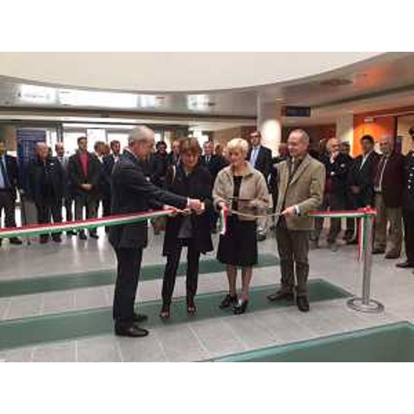 Maria Sandra Telesca (Assessore regionale Salute) e Pier Paolo Benetollo (Direttore generale Azienda Assistenza Sanitaria n. 3 Alto Friuli-Collinare-Medio Friuli) all'inaugurazione del Padiglione S del presidio ospedaliero Sant'Antonio - San Daniele del Friuli 15/10/2016