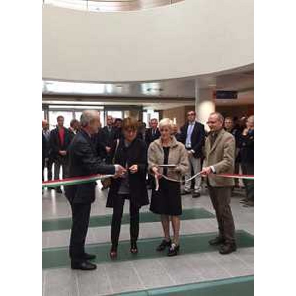 Maria Sandra Telesca (Assessore regionale Salute) e Pier Paolo Benetollo (Direttore generale Azienda Assistenza Sanitaria n. 3 Alto Friuli-Collinare-Medio Friuli) all'inaugurazione del Padiglione S del presidio ospedaliero Sant'Antonio - San Daniele del Friuli 15/10/2016